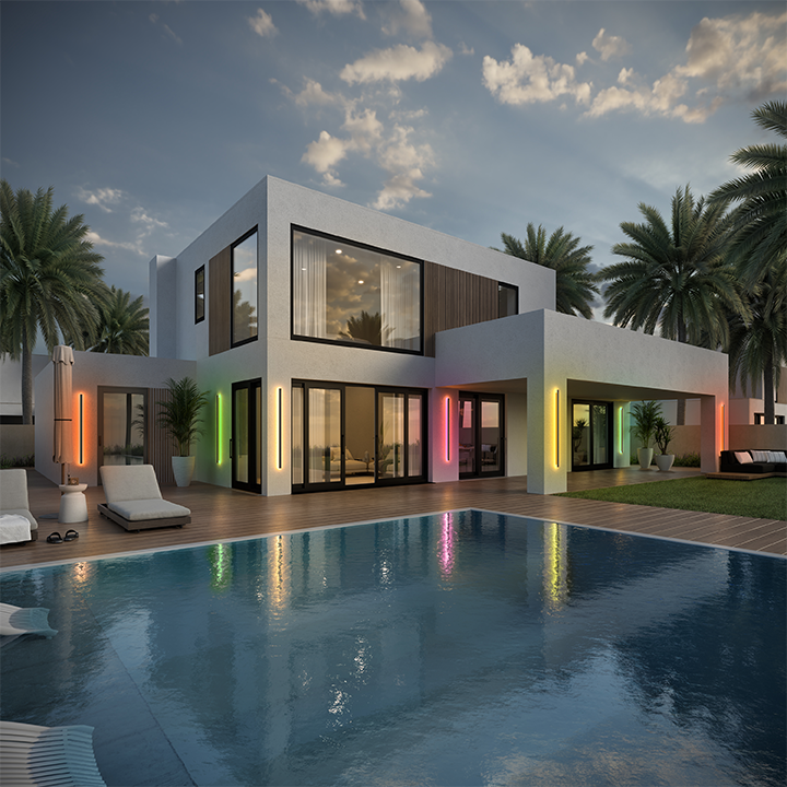 RGB Outdoor Lamp wall sconce 24 inches