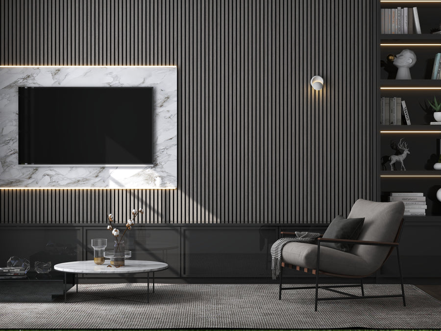 Acoustic wooden wall panels