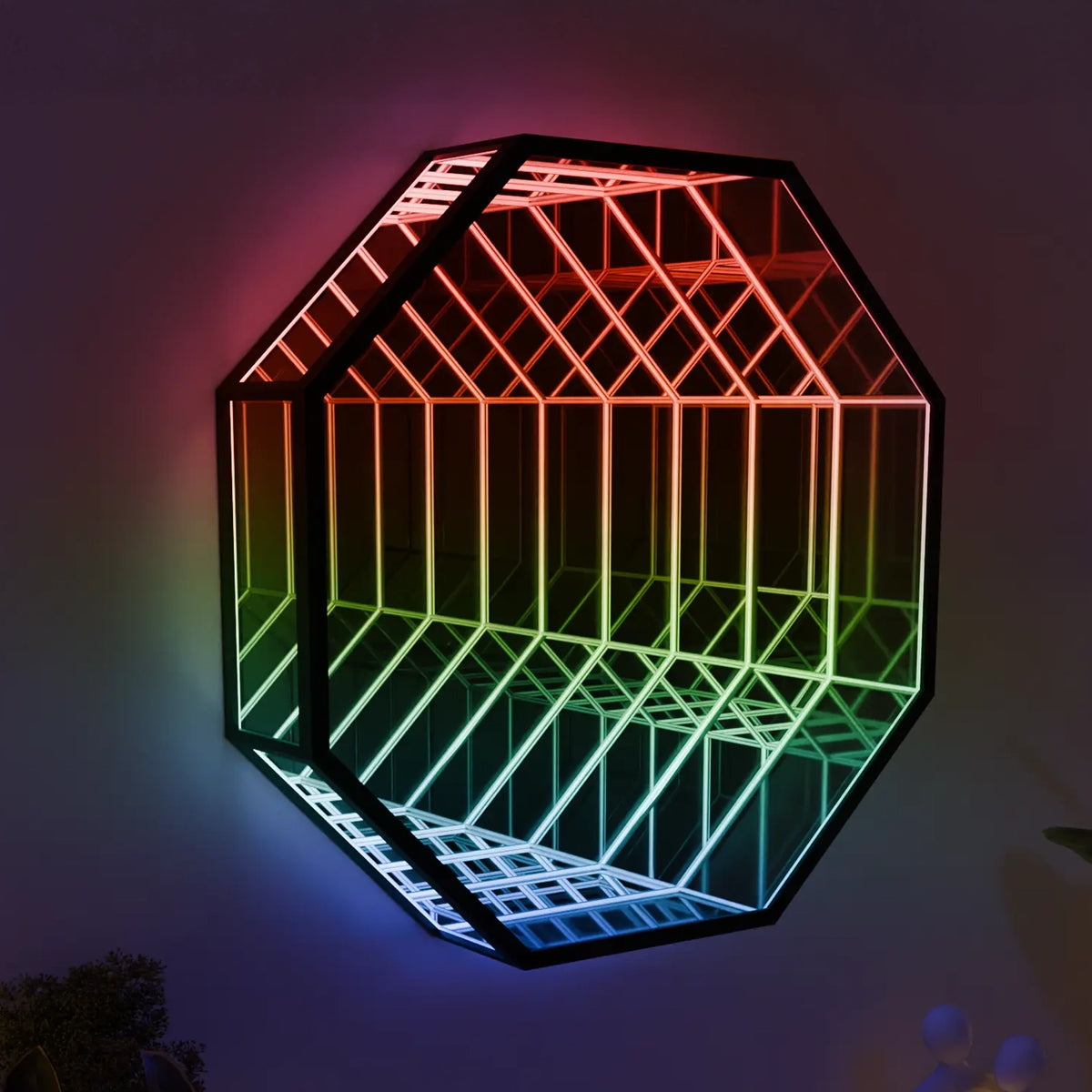 Inifnity LED Octagon Mirror