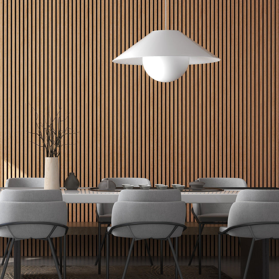 Acoustic wooden wall panels