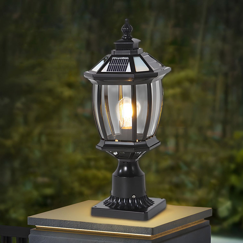 LED Solar pillar light for garden