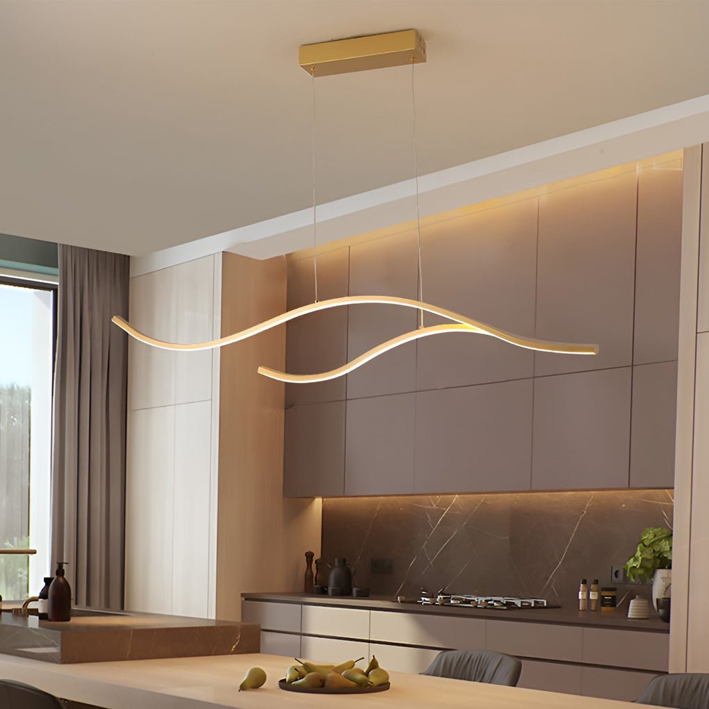 Curved LED Pendant light