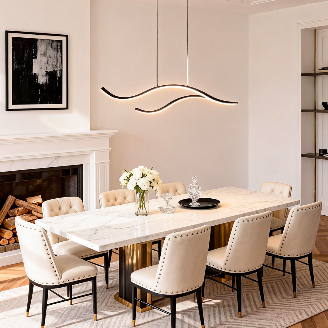 Curved LED Pendant light