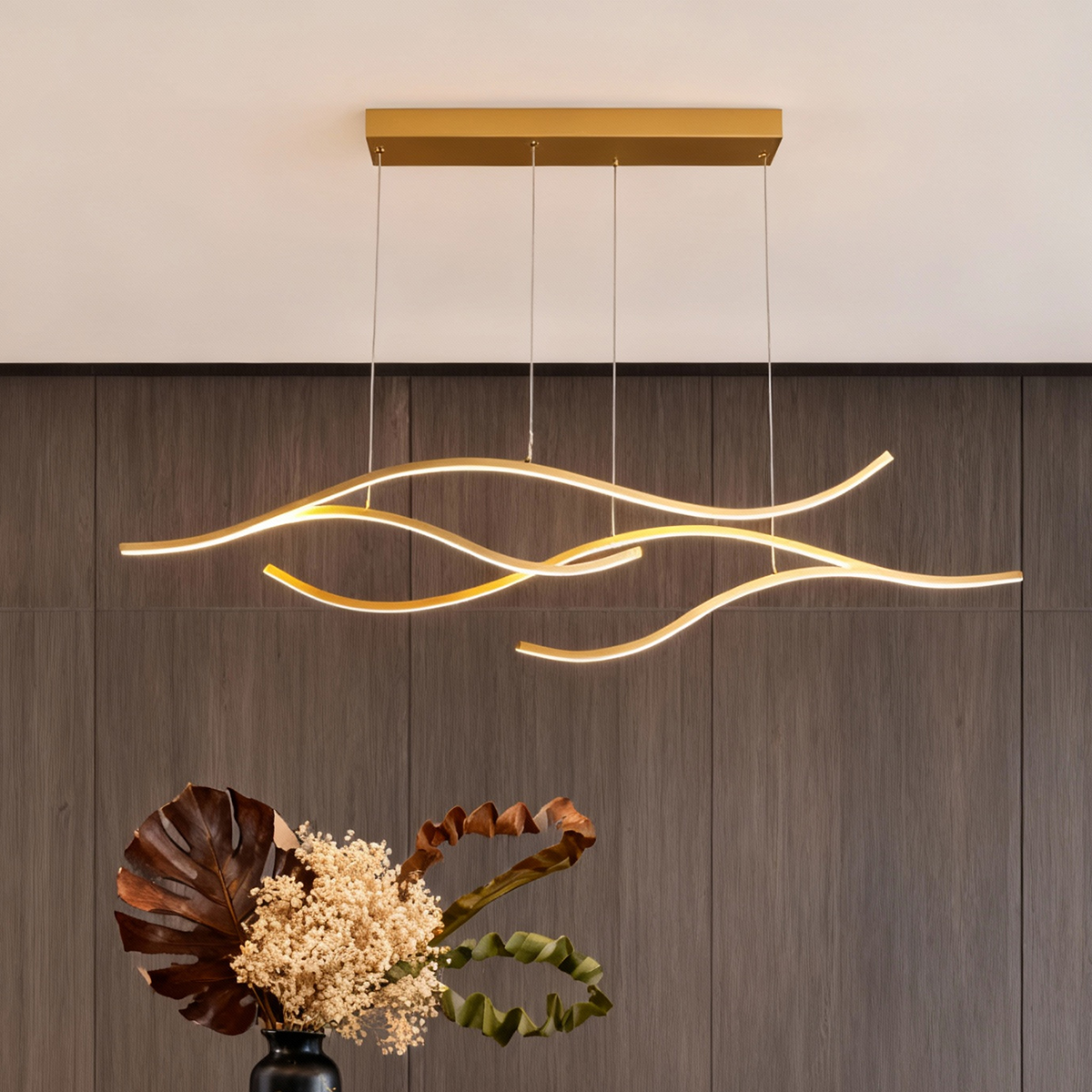 Curved LED Pendant light