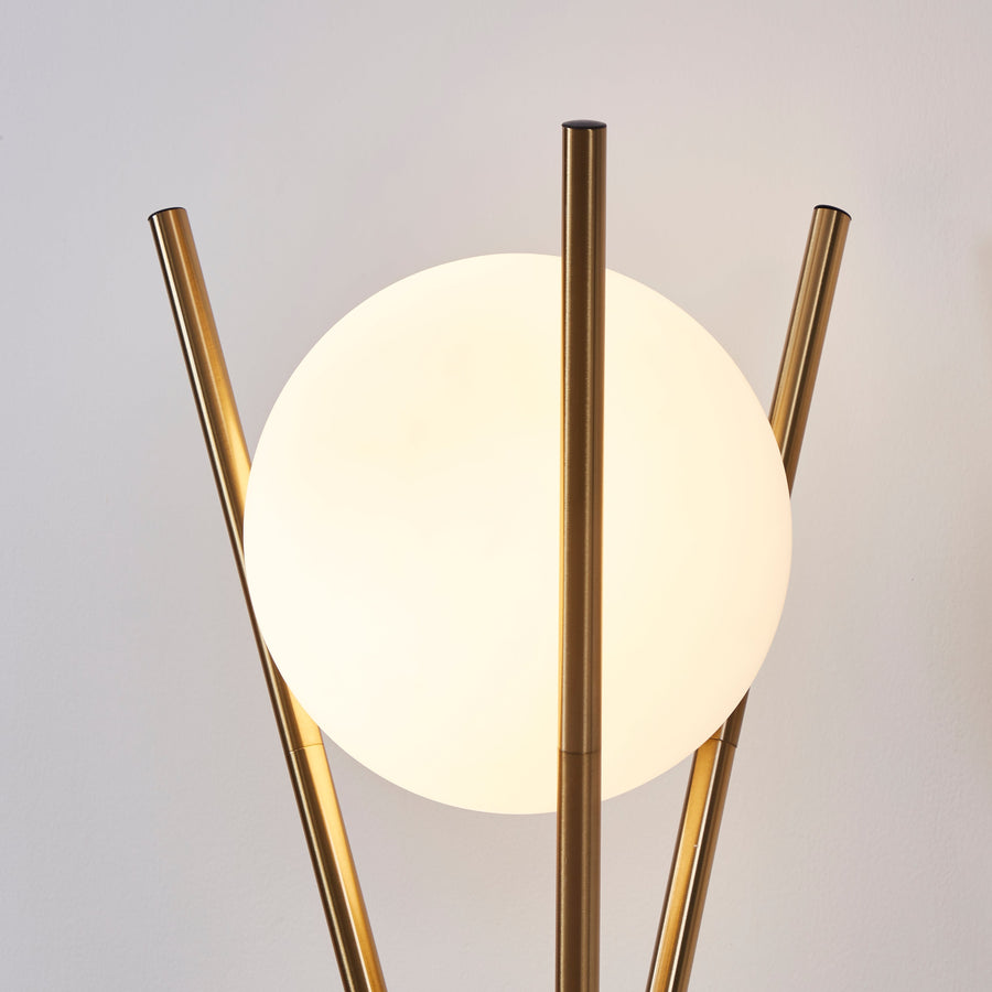 Solstice Modern floor lamp (gold/black)