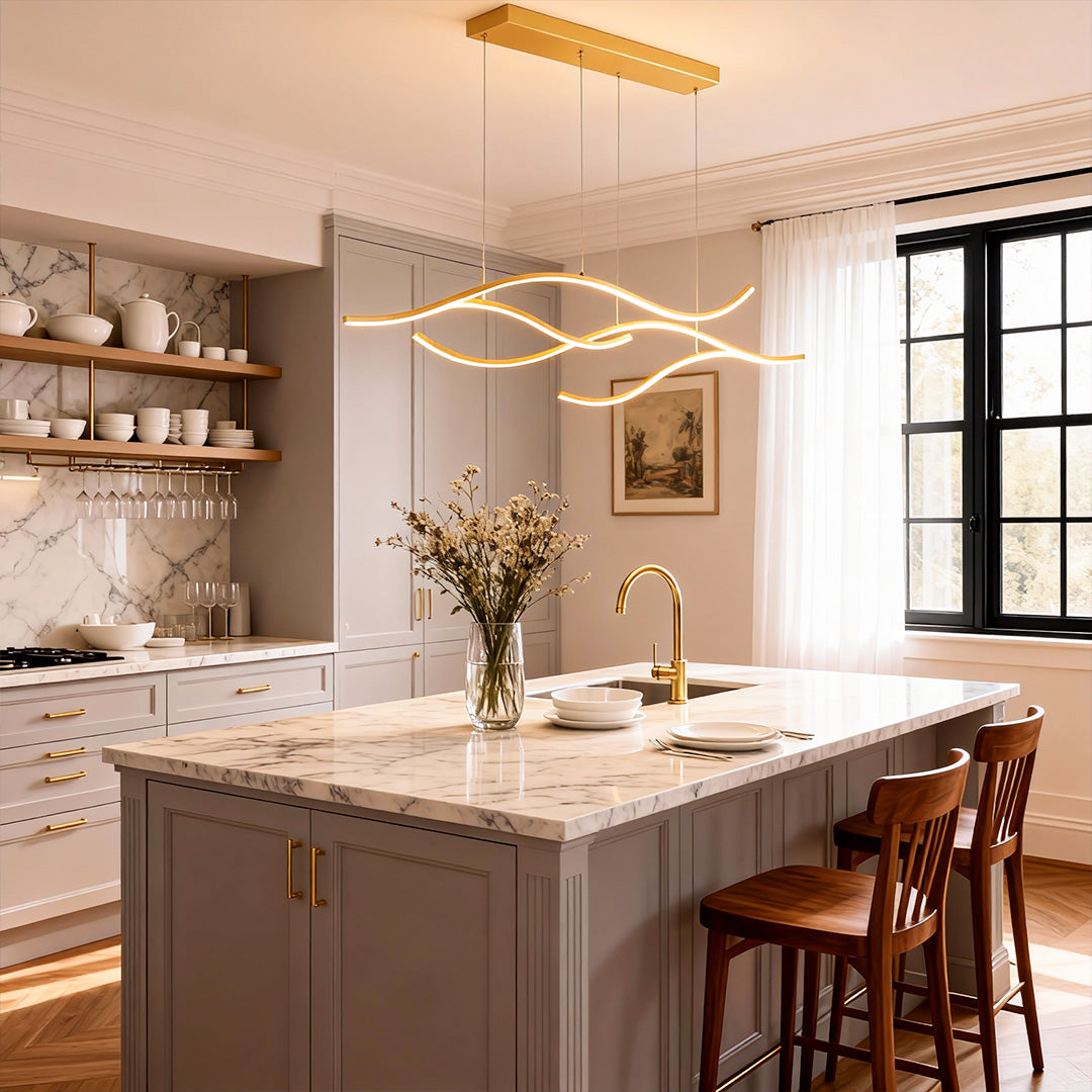 Curved LED Pendant light