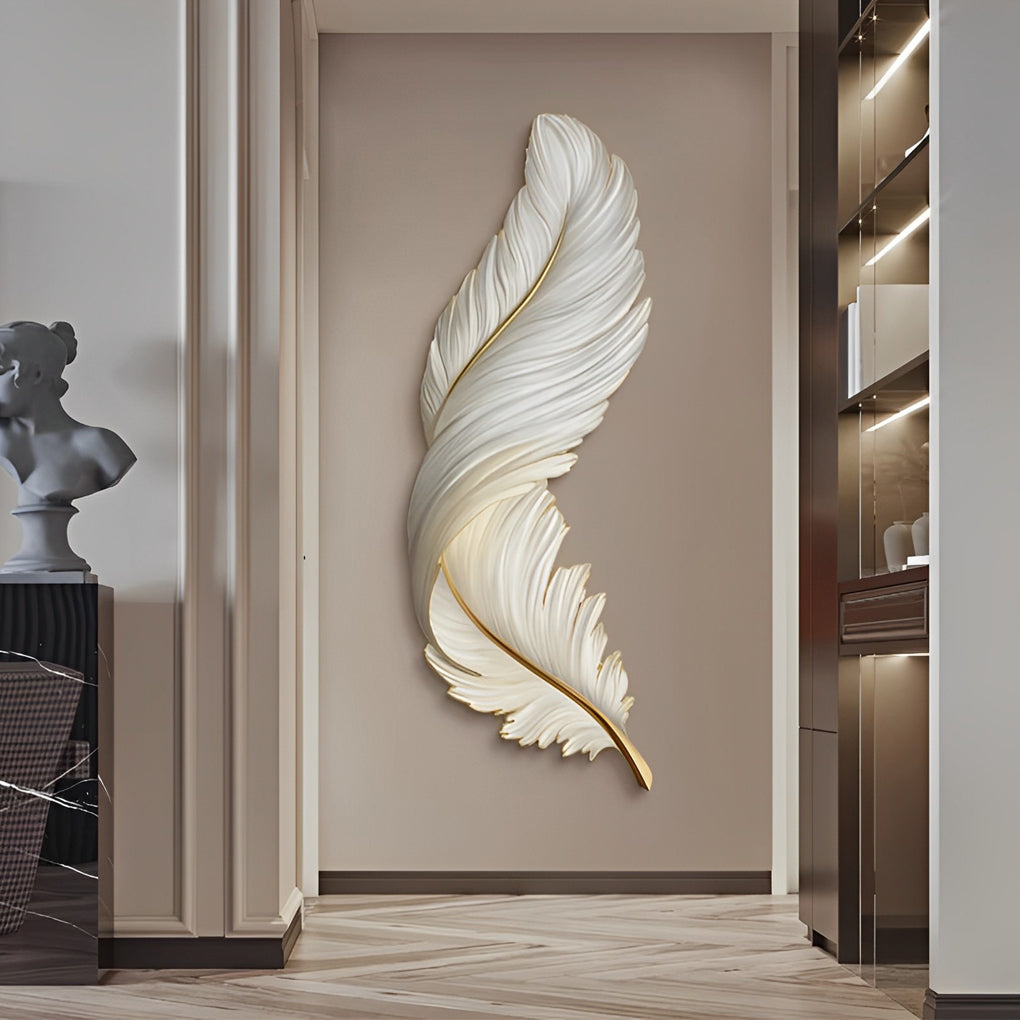 Feather wall lamp luxury led lamp