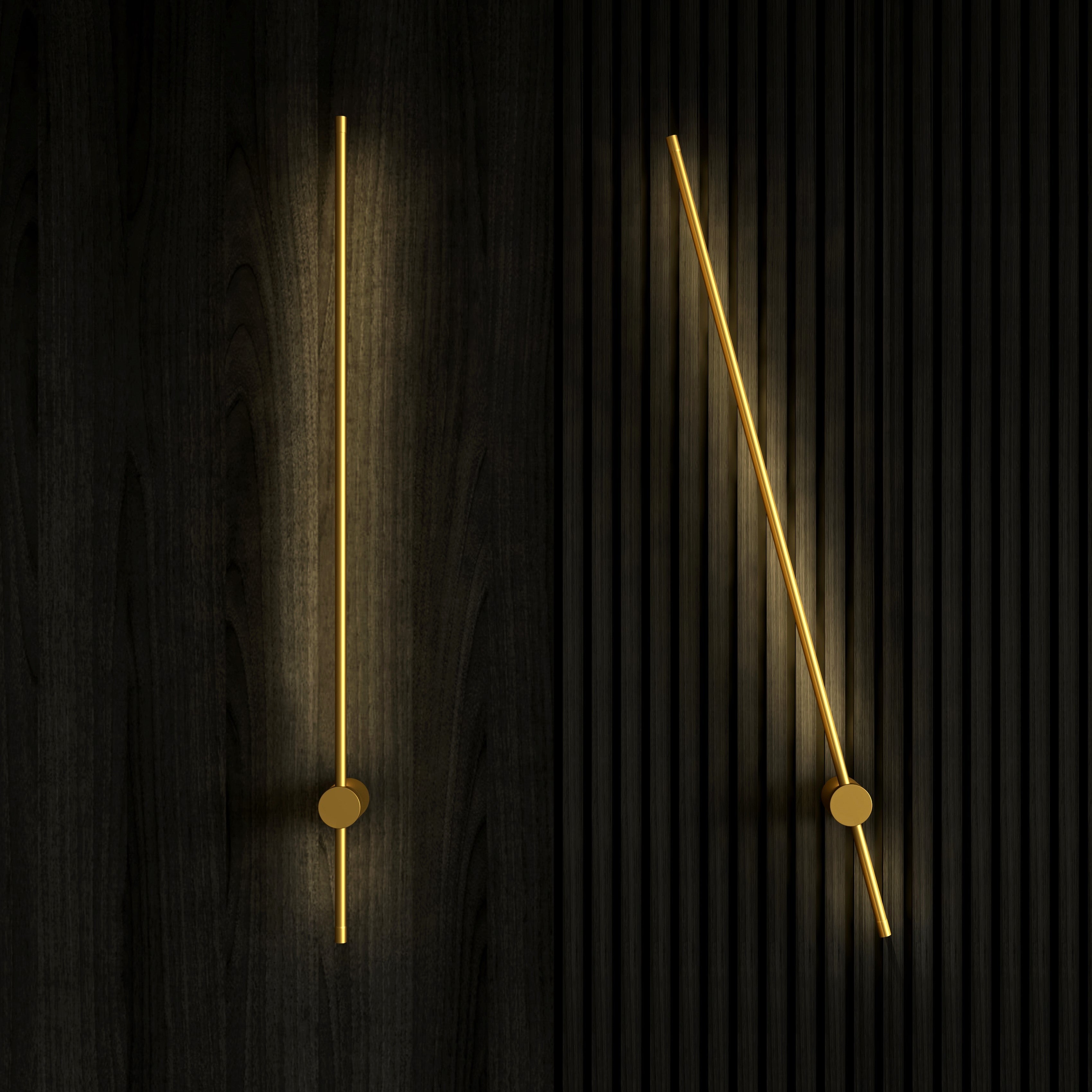 Minimalist modern wall sconce Gold & white