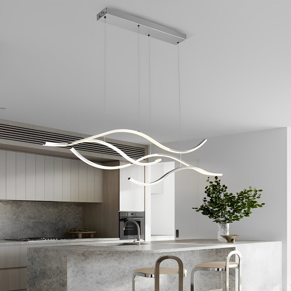 Curved LED Pendant light