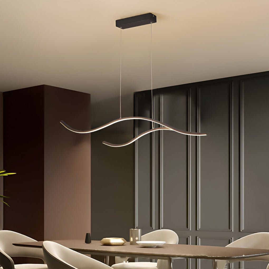 Curved LED Pendant light