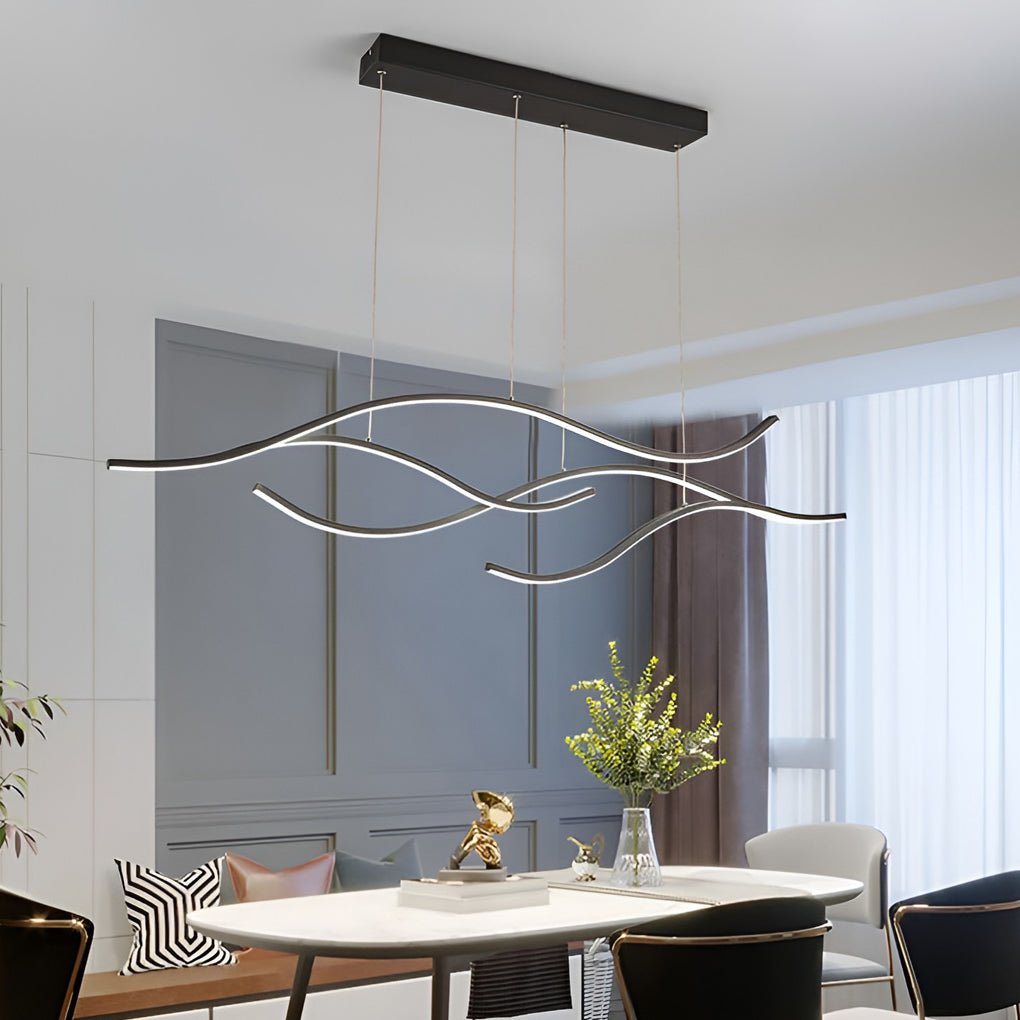 Curved LED Pendant light
