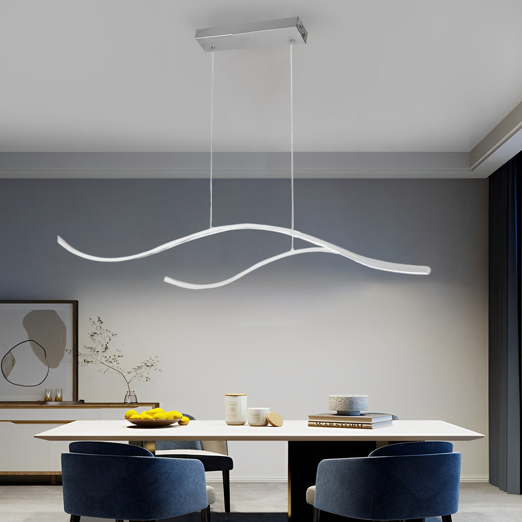 Curved LED Pendant light